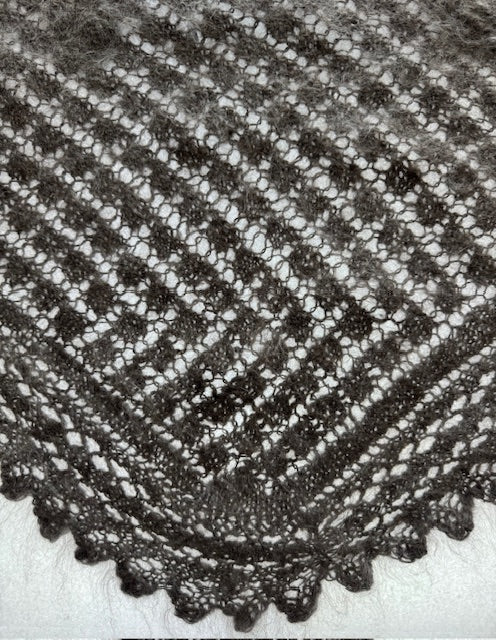 Uryupinsk downy neckerchief # KG-10, 80x120x80 cm