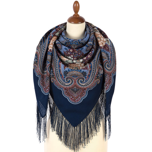 Shawl "Autumn Bonfires" 1897-14