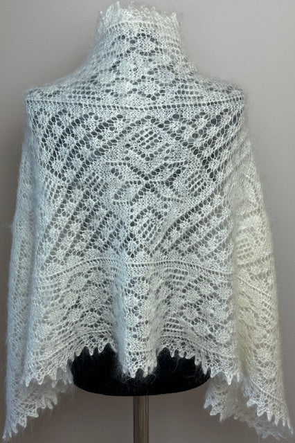 Orenburg shawl-palantine SWO-3, 140x60 cm