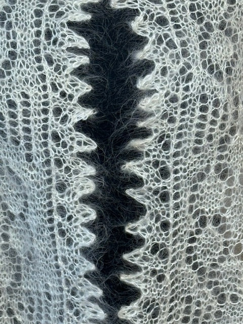 Orenburg shawl-palantine SWO-3, 140x60 cm
