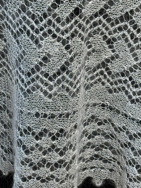 Orenburg shawl-palantin SWO-13, 120x70 cm