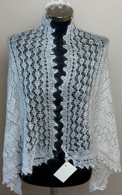 Orenburg shawl-palantin SWO-13, 120x70 cm