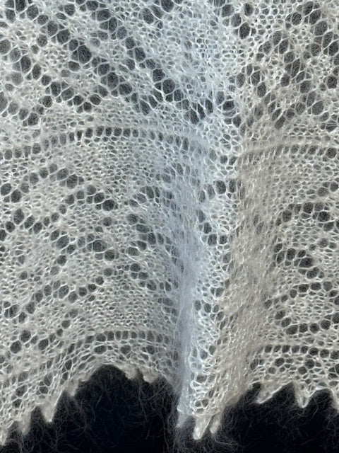 Orenburg shawl-palantine SWO-1, 140x60 cm