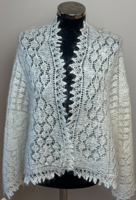 Orenburg shawl-palantine SWO-1, 140x60 cm