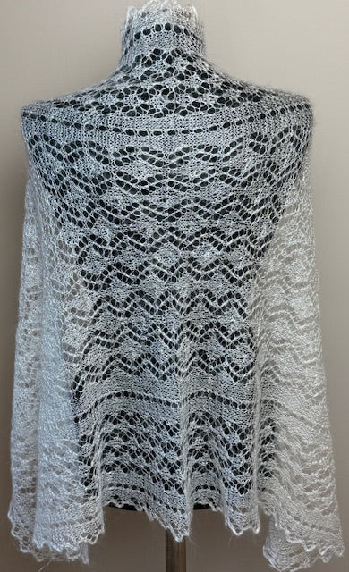 Orenburg shawl-palantine SWO-6, 110x70 cm
