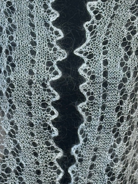 Orenburg shawl-palantine SWO-6, 110x70 cm