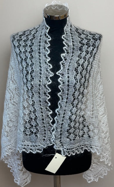Orenburg shawl-palantine SWO-6, 110x70 cm