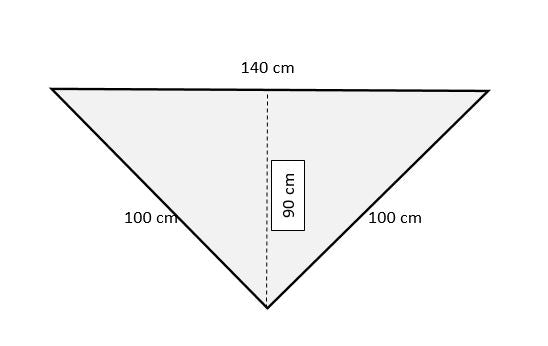 Uryupinsk downy neckerchief  # KWN-21, 100x140x100 cm