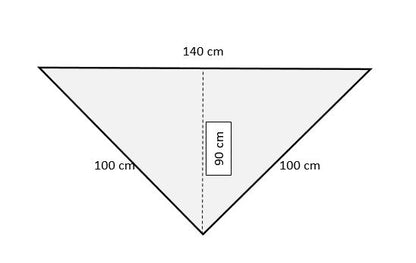 Uryupinsk downy neckerchief  # KG-3, 100x140x100 cm