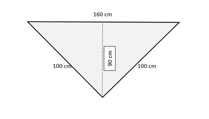 Uryupinsk downy neckerchief  # KW-140, 100x160x100 cm