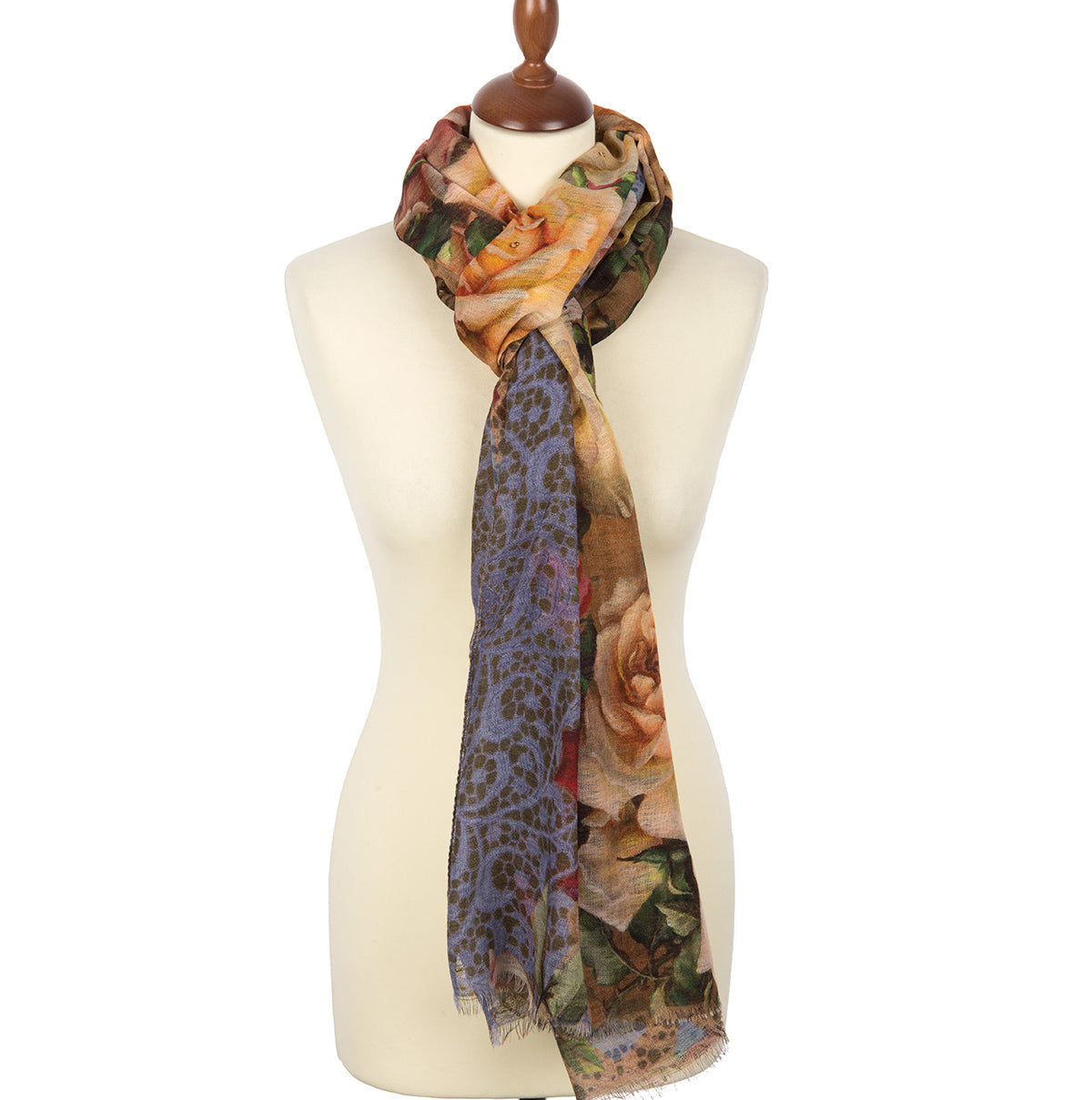 Палантин шерстяной "10458"