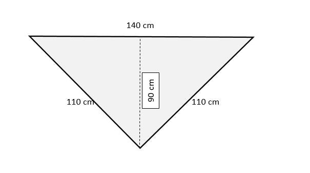 Uryupinsk downy neckerchief  # KW-55, 110x140x110 cm