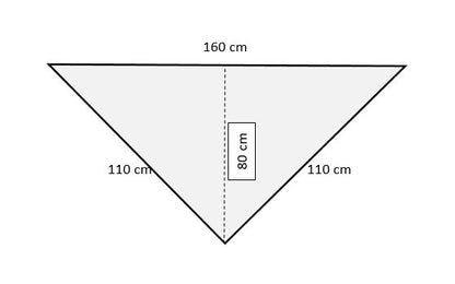 Uryupinsk downy neckerchief  # KB-1, 110x160x110 cm
