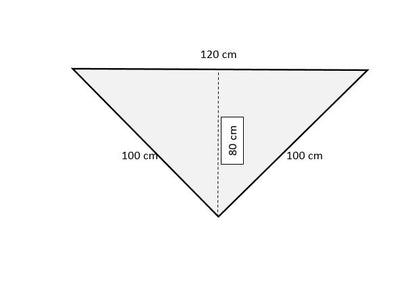 Uryupinsk downy neckerchief  # KW-51, 100x120x100 cm