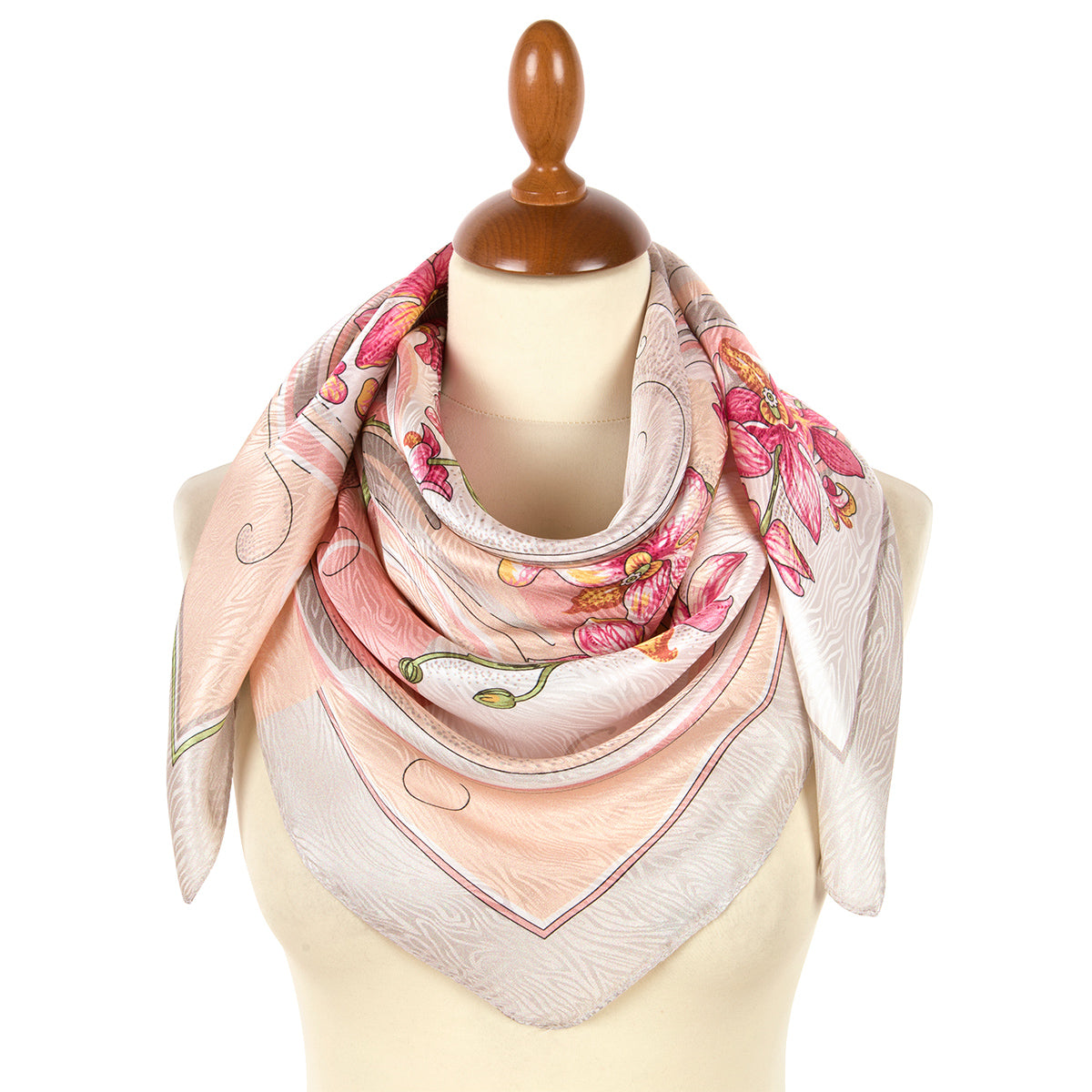Scarve «Dancing orchids»