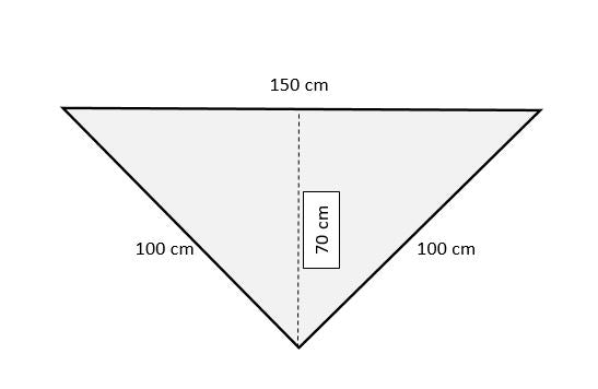 Uryupinsk downy neckerchief  # KG-132, 100x150x100 cm