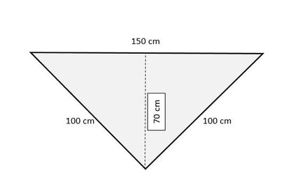 Uryupinsk downy neckerchief  # KG-132, 100x150x100 cm