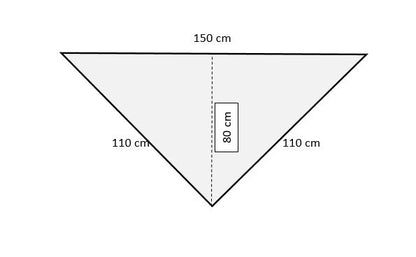Uryupinsk downy neckerchief  # KW-60, 110x150x110 cm