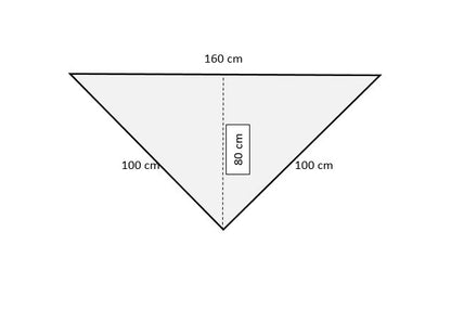 Uryupinsk dūnu lakats-trīsstūris #KW-202, 100x160x100 cm