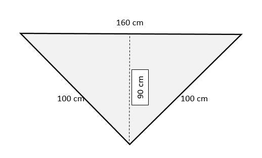 Uryupinsk downy neckerchief  # KW-2, 100x160x100 cm