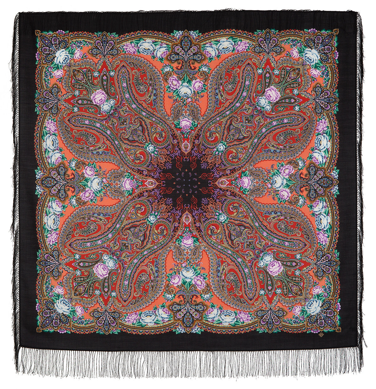 Shawl "Evening in the estate"