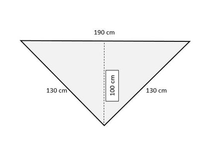 Uryupinsk dūnu lakats-trīsstūris # KW-173,  130x190x130 cm