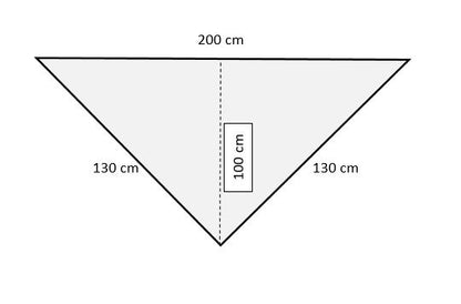 Uryupinsk downy neckerchief  # KW-219, 130x200x130 cm