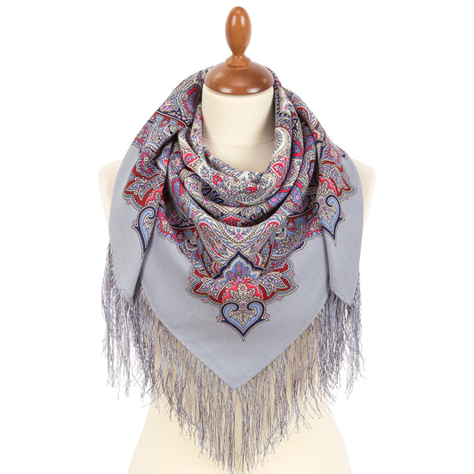 Kerchief "Winter Stars" 2077-1