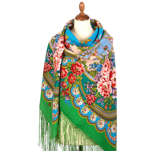 Shawl  "Seasons. Spring" 706-9