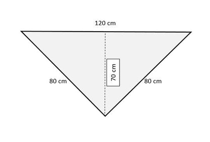 Uryupinsk downy neckerchief  # KW-64, 80x120x80 cm.