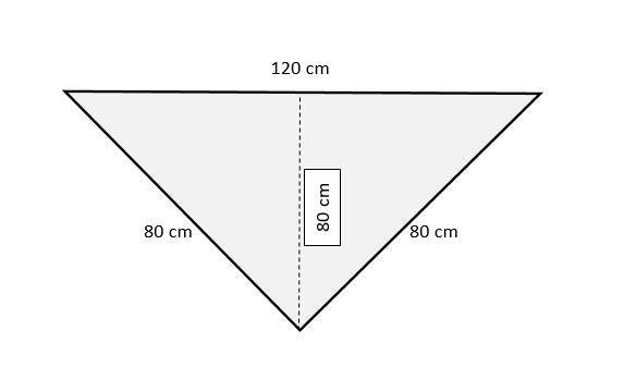 Uryupinsk downy neckerchief  #KG-153, 80x120x80 cm