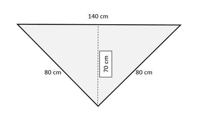 Uryupinsk downy neckerchief  # KG-19, 80x140x80 cm
