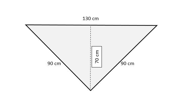 Uryupinsk downy neckerchief  # KW-150, 90x130x90 cm