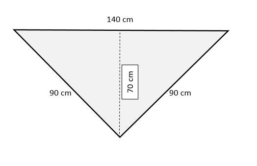 Uryupinsk downy neckerchief  # KW-1, 90x140x90 cm