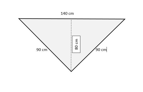 Uryupinsk downy neckerchief  # KW-6, 90x140x90 cm