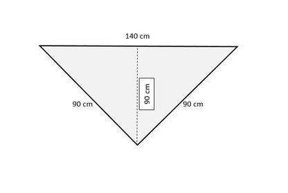 Uryupinsk downy neckerchief  # KW-36, 90x140x90 cm