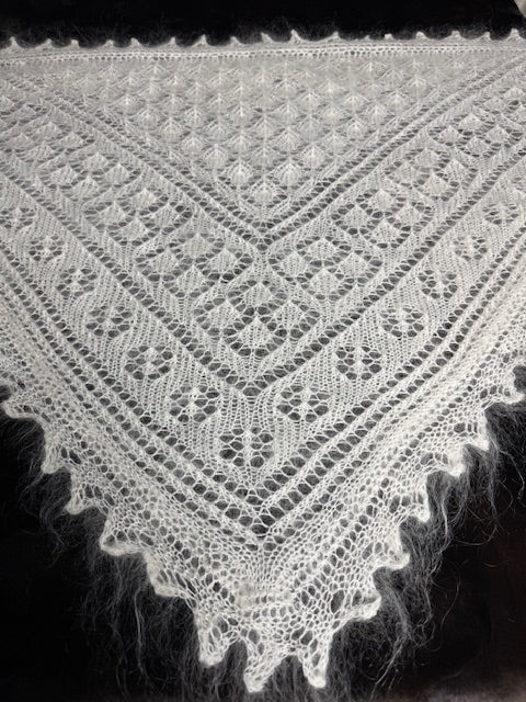 Uryupinsk downy neckerchief  # KW-51, 110x150x110 cm