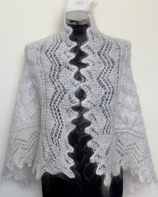 Uryupinsk downy shawl ( Palantine ) # SW-24, 130x50 cm