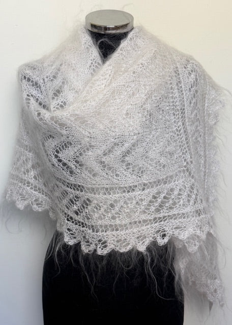 Uryupinsk downy shawl ( Palantine ) # SW-15, 150x60 cm
