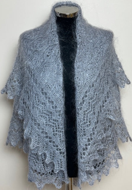 Uryupinsk downy shawl  #PG-77, 130x130 cm