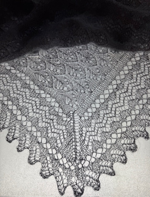 Uryupinsk downy shawl  #PG-77, 130x130 cm