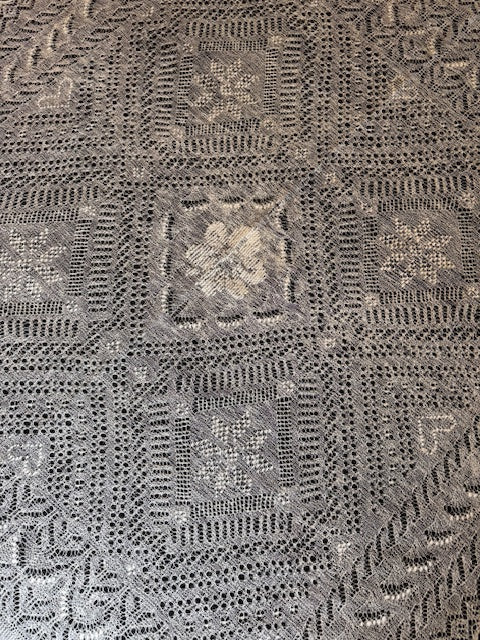 Orenburg shawl PWO-15, 130x130 cm