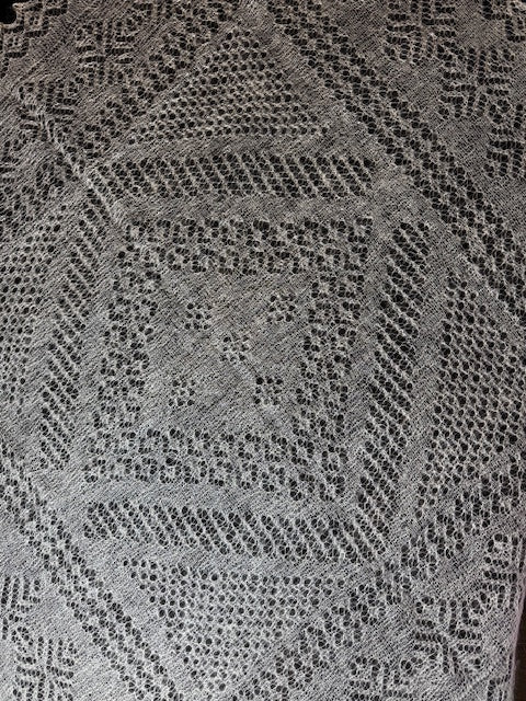 Orenburg shawl PWO-20, 130x130 cm