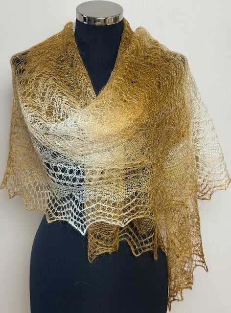 Downy shawl ( Palantine ) #43, 150x80 cm