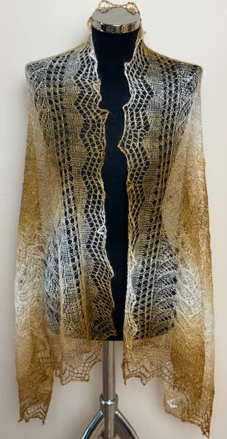Downy shawl ( Palantine ) #43, 150x80 cm