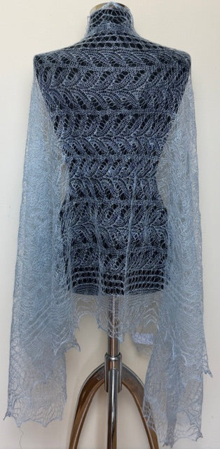 Downy shawl ( Palantine ) #9, 180x80 cm