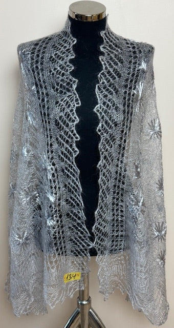 Downy shawl ( Palantine ) #134, 170x70 cm