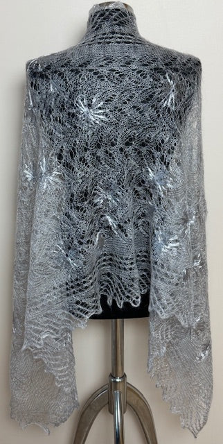 Downy shawl ( Palantine ) #134, 170x70 cm