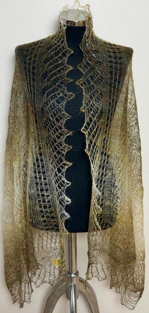 Downy shawl ( Palantine ) #94, 170x80 cm