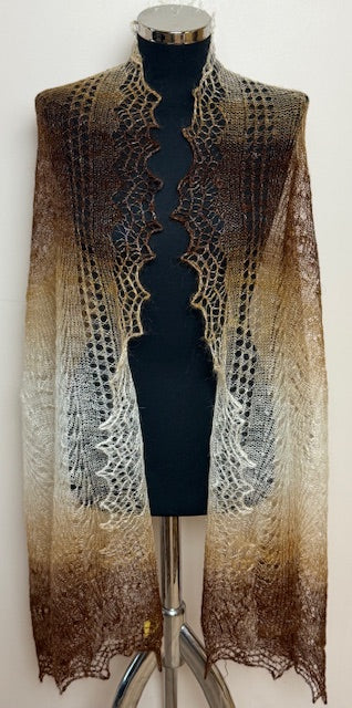Downy shawl ( Palantine ) #97, 180x70 cm